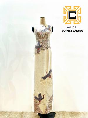 Áo dài Chirimen 008