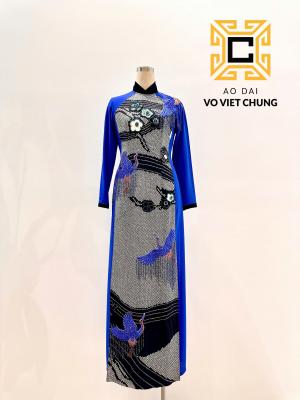 Áo dài Chirimen 009