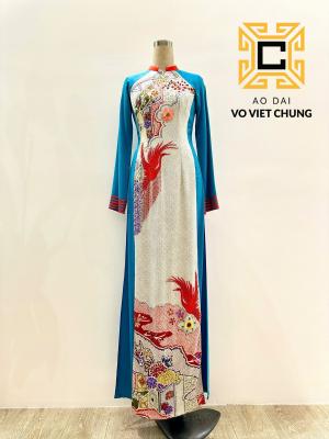 Áo dài Chirimen 011