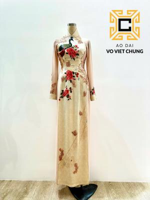 Áo dài Chirimen 017