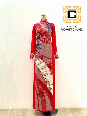Áo dài Chirimen 020