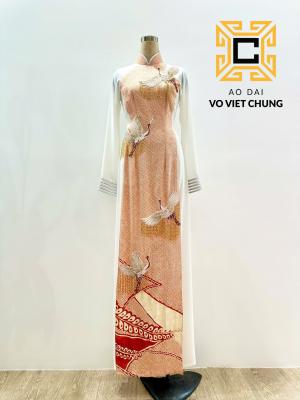 Áo dài Chirimen 023