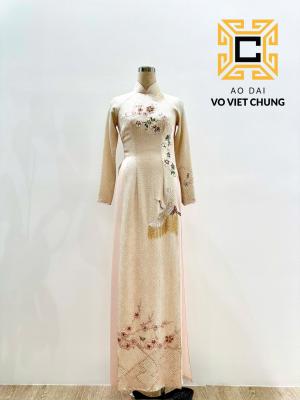 Áo dài Chirimen 025