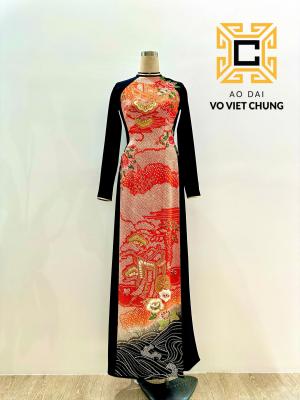Áo dài Chirimen 028