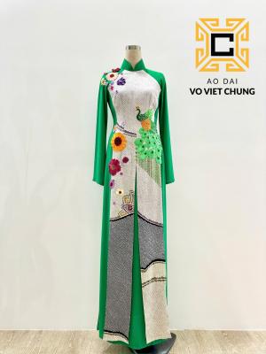 Áo dài Chirimen 031