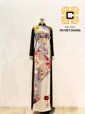 Áo dài Chirimen 033