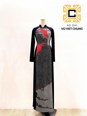 Áo dài Chirimen 034