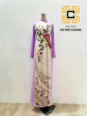 Áo dài Chirimen 035