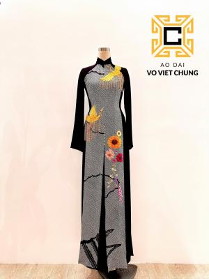 Áo dài Chirimen 037