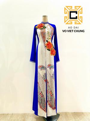 Áo dài Chirimen 039