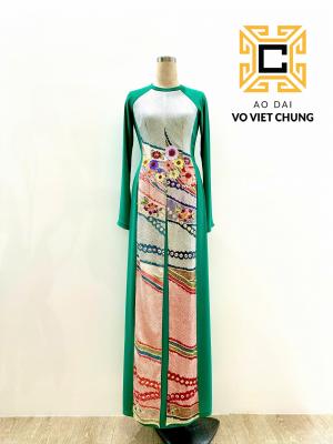 Áo dài Chirimen 005